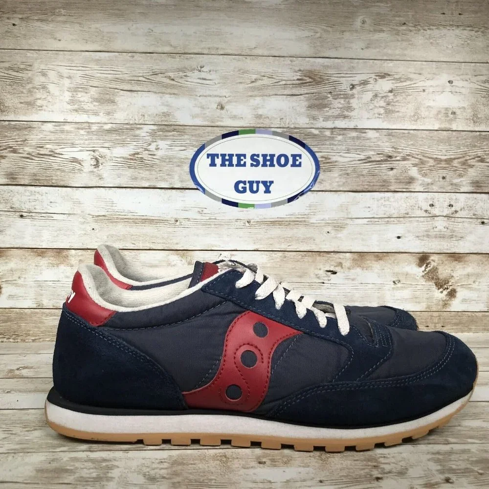 SAUCONY JAZZ LOW PRO MEN'S SIZE 9.5 RUNNING SHOES RED/BLUE